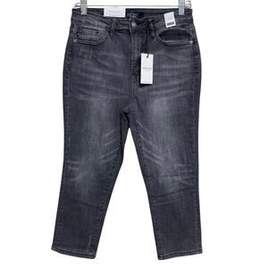 Judy Blue SKINNY FIT CAPRI Size 5/27 Gray Wash Stretch Denim High Waist NEW